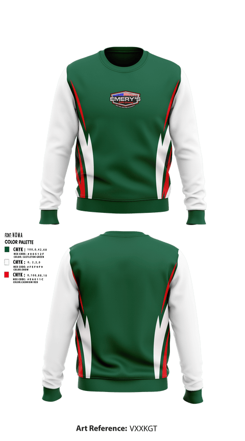 Crew Neck Sweatshirt, Emery’s Gutter Cleaning, , Teamtime, Team time, sublimation, custom sports apparel, team uniforms, spirit wear, spiritwear, sports uniforms, custom shirts, team store, custom team store, fundraiser sports, apparel fundraiser