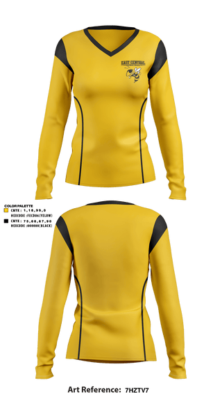 Women's Long Sleeve Vneck Shirt, East Central High School Basketball, Women's Basketball, Teamtime, Team time, sublimation, custom sports apparel, team uniforms, spirit wear, spiritwear, sports uniforms, custom shirts, team store, custom team store, fundraiser sports, apparel fundraiser