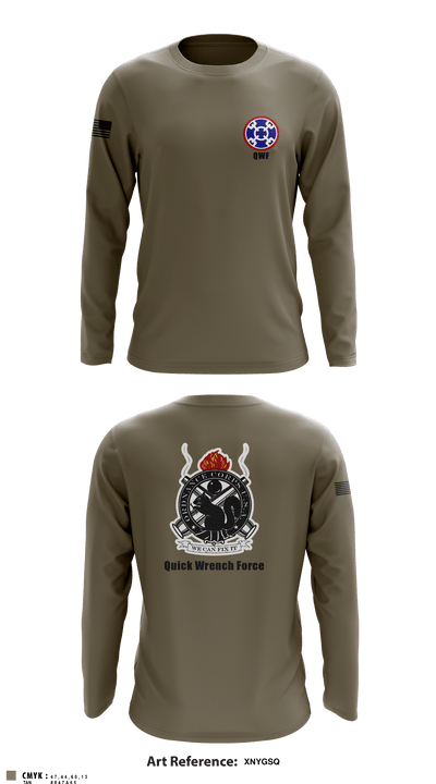 380th Quartermaster Company 2505510 Long Sleeve Performance Shirt - 3