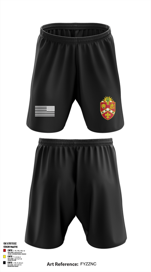 Athletic Shorts With Pockets, HHB 3rd Battalion, 3rd Field Artillery, , Teamtime, Team time, sublimation, custom sports apparel, team uniforms, spirit wear, spiritwear, sports uniforms, custom shirts, team store, custom team store, fundraiser sports, apparel fundraiser