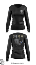 SDRPA 74726956 Women's Long Sleeve V-neck Shirt - 10