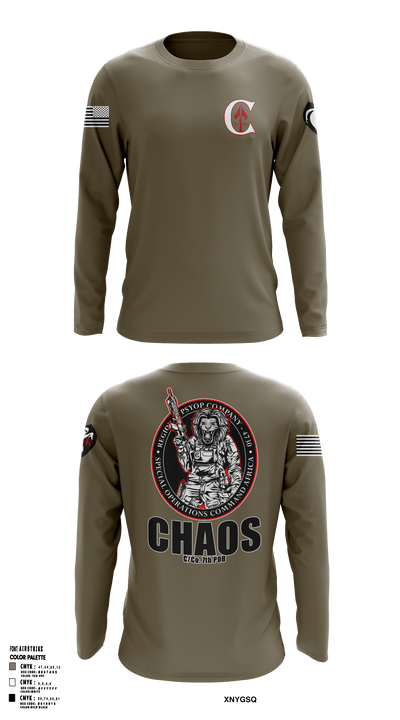 Chaos 7th 54905968 Long Sleeve Performance Shirt - 51