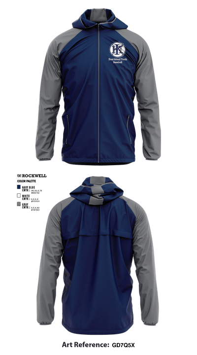 Kent Island Youth Softball 28747832 Windbreaker - 3
