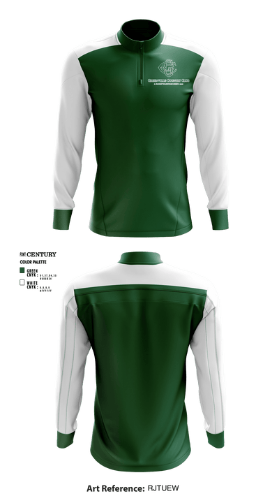 Greenville Country Club Pickleball 97084256 Quarter Zip Jacket - 1