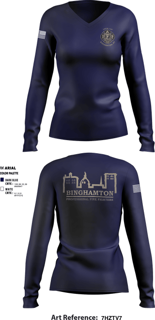 Women's Long Sleeve Vneck Shirt, , Fire Department, Teamtime, Team time, sublimation, custom sports apparel, team uniforms, spirit wear, spiritwear, sports uniforms, custom shirts, team store, custom team store, fundraiser sports, apparel fundraiser