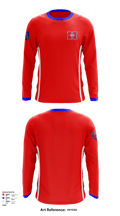 Highlands High School Football 28187796 Long Sleeve Performance Shirt - 1