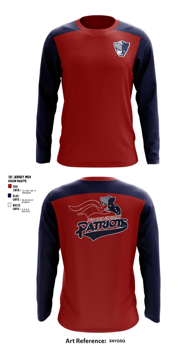 Hesperia Christian High School 2281005 Long Sleeve Performance Shirt - 1