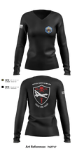 DET 15 325th EMIB 30481521 Women's Long Sleeve V-neck Shirt - 2