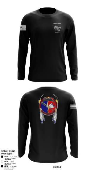 Long Sleeve Performance Shirt, Comanche, 309th MI BN, , Teamtime, Team time, sublimation, custom sports apparel, team uniforms, spirit wear, spiritwear, sports uniforms, custom shirts, team store, custom team store, fundraiser sports, apparel fundraiser