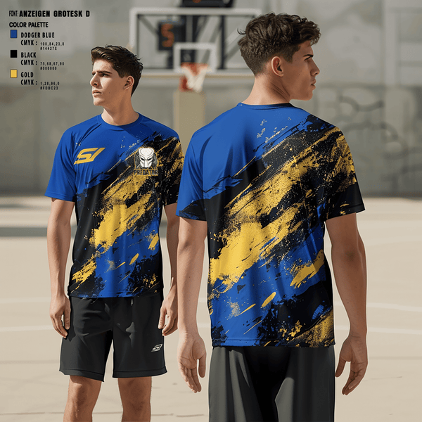 Short Sleeve Performance Shirt, Predators, Men's Basketball, Teamtime, Team time, sublimation, custom sports apparel, team uniforms, spirit wear, spiritwear, sports uniforms, custom shirts, team store, custom team store, fundraiser sports, apparel fundraiser