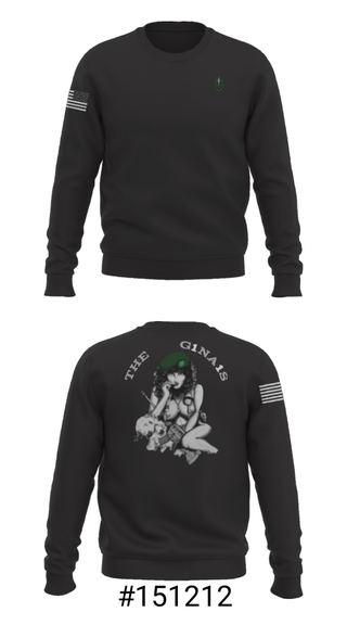 Crew Neck Sweatshirt, , Army, Teamtime, Team time, sublimation, custom sports apparel, team uniforms, spirit wear, spiritwear, sports uniforms, custom shirts, team store, custom team store, fundraiser sports, apparel fundraiser