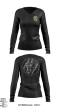 Wayne County K9 Team 22596021 Women's Long Sleeve V-neck Shirt - 50
