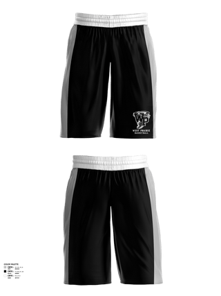 Womens Basketball Shorts, West Prairie Senior High School Basketball, Women's Basketball, Teamtime, Team time, sublimation, custom sports apparel, team uniforms, spirit wear, spiritwear, sports uniforms, custom shirts, team store, custom team store, fundraiser sports, apparel fundraiser