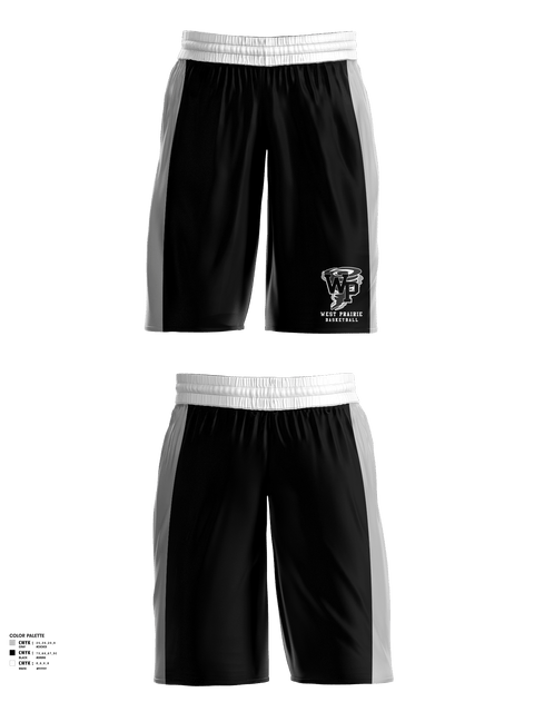 Womens Basketball Shorts, West Prairie Senior High School Basketball, Women's Basketball, Teamtime, Team time, sublimation, custom sports apparel, team uniforms, spirit wear, spiritwear, sports uniforms, custom shirts, team store, custom team store, fundraiser sports, apparel fundraiser