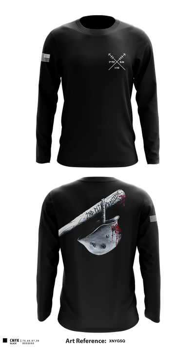2nd PLT Baseterds 6936669 Long Sleeve Performance Shirt - 2