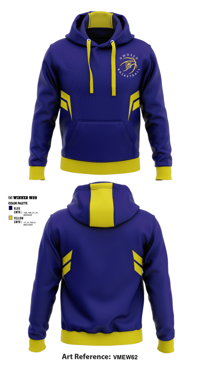 Owosso High School Basketball 36542620 Hoodie - 1