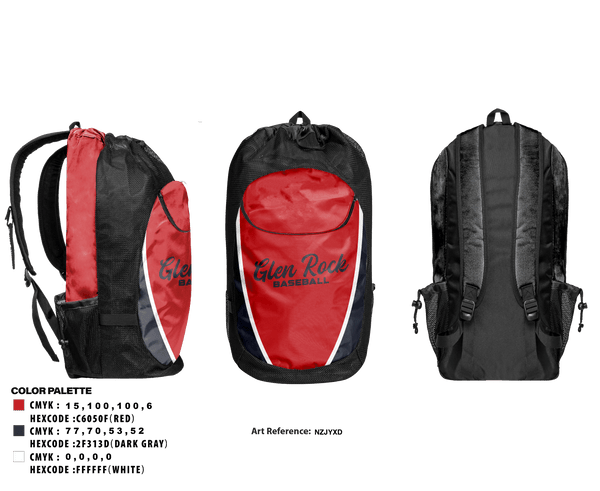 Gear Bag, Glen Rock Panthers 12U, Baseball, Teamtime, Team time, sublimation, custom sports apparel, team uniforms, spirit wear, spiritwear, sports uniforms, custom shirts, team store, custom team store, fundraiser sports, apparel fundraiser