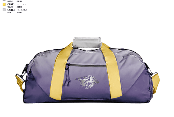 Duffle Bag, San Antonio Predators Basketball, Men's Basketball, Teamtime, Team time, sublimation, custom sports apparel, team uniforms, spirit wear, spiritwear, sports uniforms, custom shirts, team store, custom team store, fundraiser sports, apparel fundraiser
