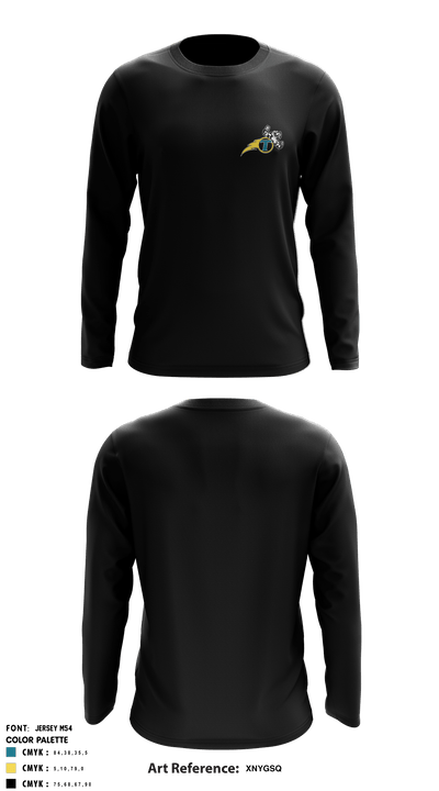 NE Thunder Football 48933492 Long Sleeve Performance Shirt - 5