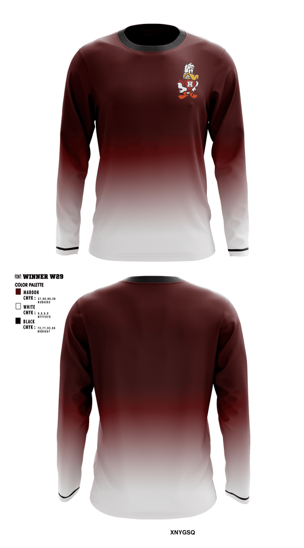 Long Sleeve Performance Shirt, Havana High School Volleyball, Men's Volleyball, Teamtime, Team time, sublimation, custom sports apparel, team uniforms, spirit wear, spiritwear, sports uniforms, custom shirts, team store, custom team store, fundraiser sports, apparel fundraiser