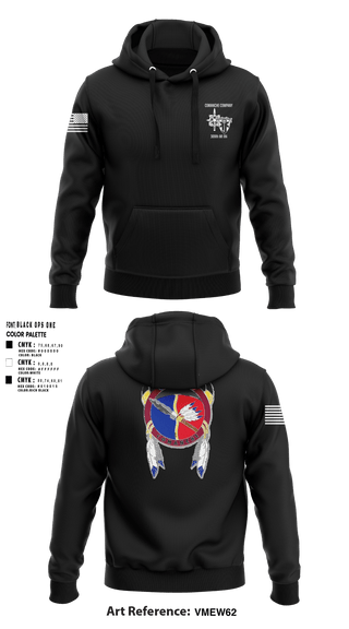 Hoodie, Comanche, 309th MI BN, , Teamtime, Team time, sublimation, custom sports apparel, team uniforms, spirit wear, spiritwear, sports uniforms, custom shirts, team store, custom team store, fundraiser sports, apparel fundraiser