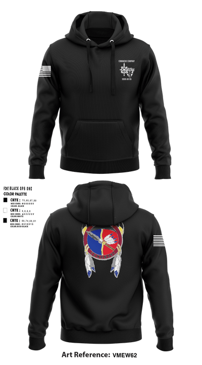 Comanche, 309th MI BN 43533231 Hoodie - 1