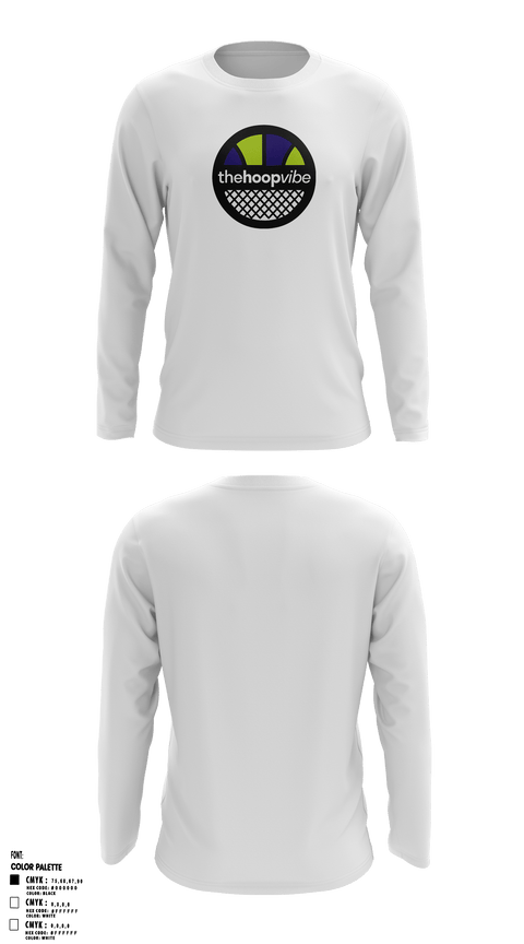 Long Sleeve Performance Shirt, The Hoop Vibe, Men's Basketball, Teamtime, Team time, sublimation, custom sports apparel, team uniforms, spirit wear, spiritwear, sports uniforms, custom shirts, team store, custom team store, fundraiser sports, apparel fundraiser