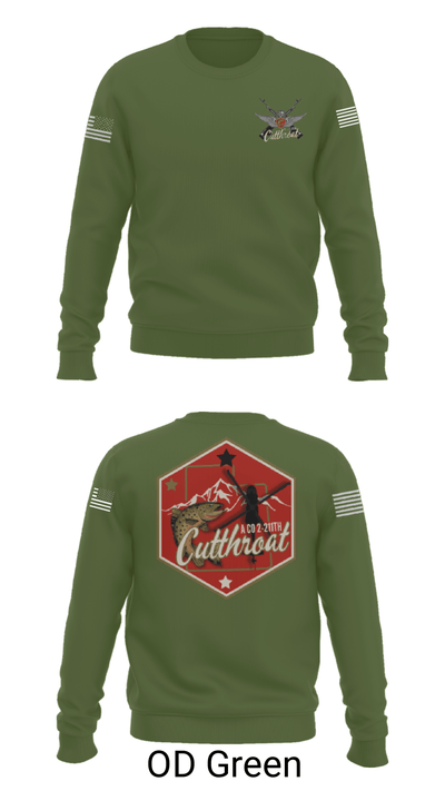 A Co. 2-211th GSAB 21328090 Crew Neck Sweatshirt - 10