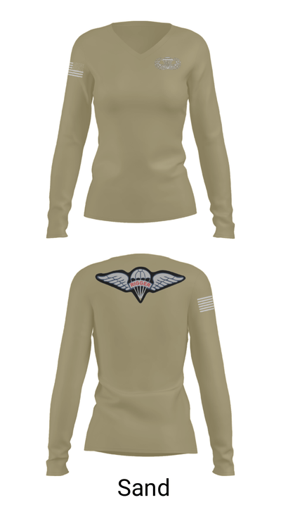 56th Troop Command 82221469 Women's Long Sleeve V-neck Shirt - 42