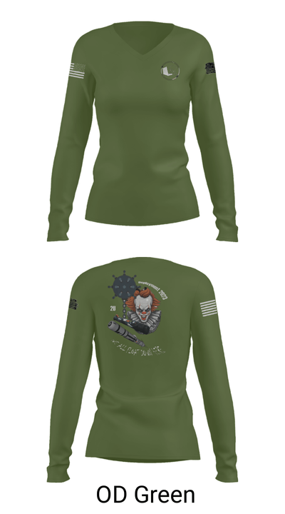 Mobile unit 2 64041633 Women's Long Sleeve V-neck Shirt - 39