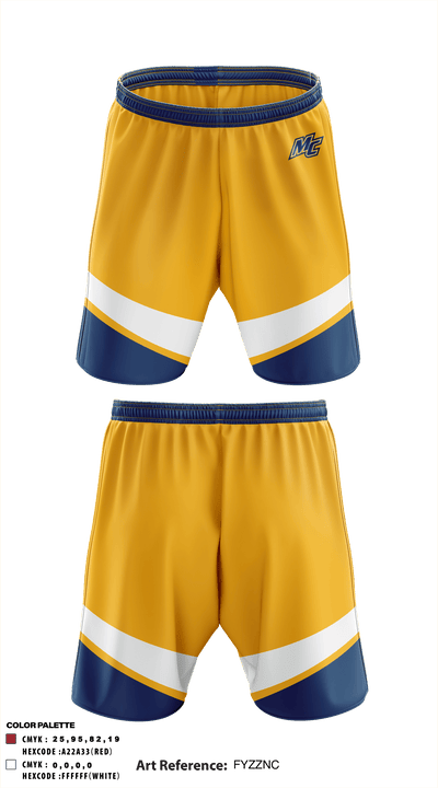 Merrimack College Ice Hockey 33872910 Athletic Shorts With Pockets - 1