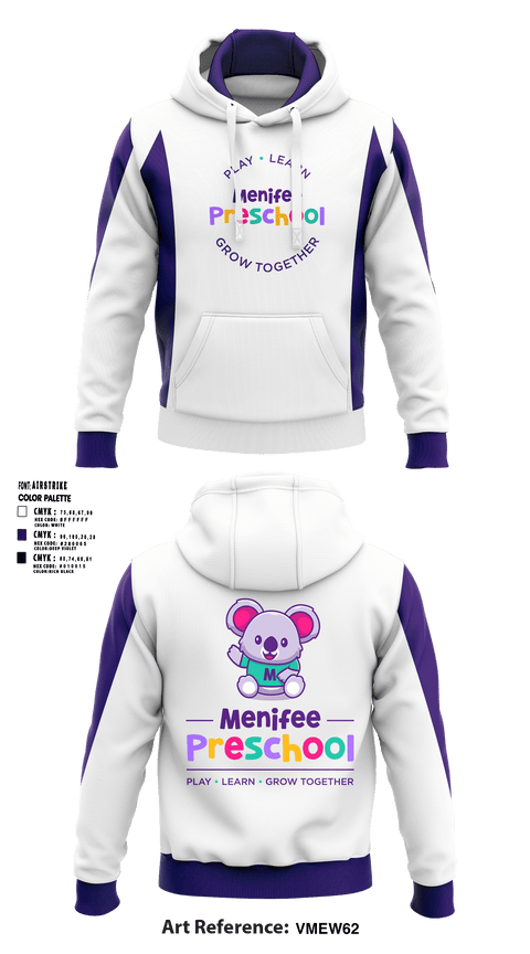 Hoodie, Menifee Preschool, Spirit Store, Teamtime, Team time, sublimation, custom sports apparel, team uniforms, spirit wear, spiritwear, sports uniforms, custom shirts, team store, custom team store, fundraiser sports, apparel fundraiser