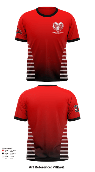 Short Sleeve Performance Shirt, Clearwater Valley High School Basketball, Men's Basketball, Teamtime, Team time, sublimation, custom sports apparel, team uniforms, spirit wear, spiritwear, sports uniforms, custom shirts, team store, custom team store, fundraiser sports, apparel fundraiser