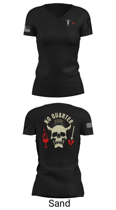 C-CO 1-27 1st PLT BLACKBEARD 676518 Women's Short Sleeve V-neck Shirt - 24