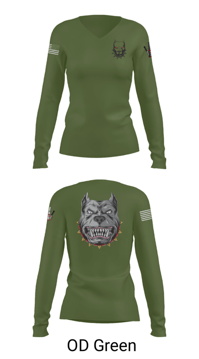 E.Co 3-82 GSAB 39598537 Women's Long Sleeve V-neck Shirt - 39