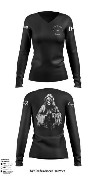 Women's Long Sleeve Vneck Shirt, , Army, Teamtime, Team time, sublimation, custom sports apparel, team uniforms, spirit wear, spiritwear, sports uniforms, custom shirts, team store, custom team store, fundraiser sports, apparel fundraiser