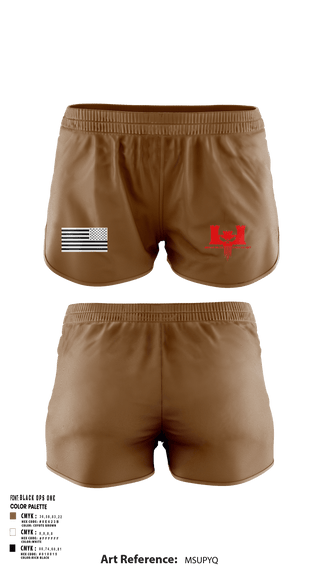 Women's Shorts, 302nd EN CO, Army, Teamtime, Team time, sublimation, custom sports apparel, team uniforms, spirit wear, spiritwear, sports uniforms, custom shirts, team store, custom team store, fundraiser sports, apparel fundraiser