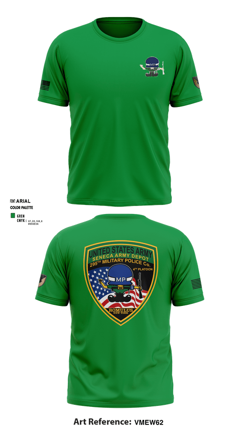 Short Sleeve Performance Shirt, 295th Military Police Company, , Teamtime, Team time, sublimation, custom sports apparel, team uniforms, spirit wear, spiritwear, sports uniforms, custom shirts, team store, custom team store, fundraiser sports, apparel fundraiser