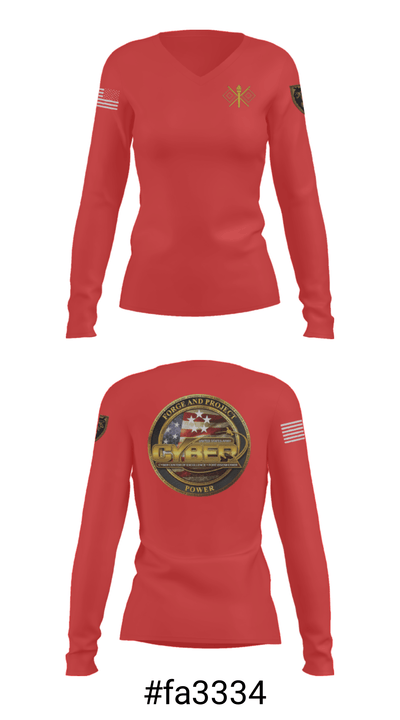 D 551 78259560 Women's Long Sleeve V-neck Shirt - 37