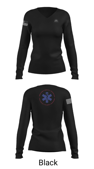 Women's Long Sleeve Vneck Shirt, , Fire Department, Teamtime, Team time, sublimation, custom sports apparel, team uniforms, spirit wear, spiritwear, sports uniforms, custom shirts, team store, custom team store, fundraiser sports, apparel fundraiser