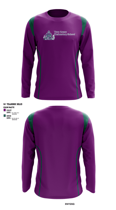 Tony Alamo Elementary School 28540991 Long Sleeve Performance Shirt - 1