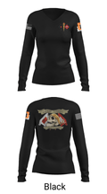 4ID 3ABCT 1-66AR HHC S6 4294361 Women's Long Sleeve V-neck Shirt - 23