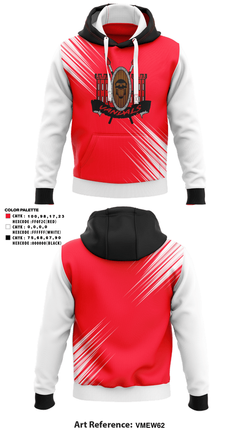 Hoodie, Vandals, Softball, Teamtime, Team time, sublimation, custom sports apparel, team uniforms, spirit wear, spiritwear, sports uniforms, custom shirts, team store, custom team store, fundraiser sports, apparel fundraiser