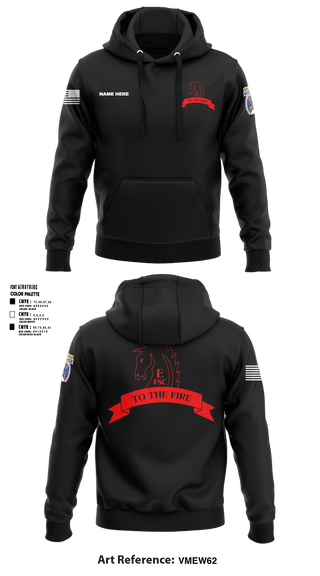 Hoodie, Echo FSC Stampede 7th Eng, Army, Teamtime, Team time, sublimation, custom sports apparel, team uniforms, spirit wear, spiritwear, sports uniforms, custom shirts, team store, custom team store, fundraiser sports, apparel fundraiser