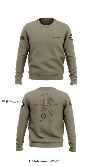 Crew Neck Sweatshirt, , Army, Teamtime, Team time, sublimation, custom sports apparel, team uniforms, spirit wear, spiritwear, sports uniforms, custom shirts, team store, custom team store, fundraiser sports, apparel fundraiser
