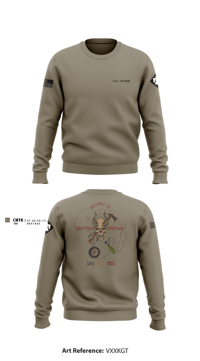 H Co 700 BSB, 1-179 FSC 68913426 Crew Neck Sweatshirt - 2