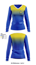Jewell High School 98009347 Women's Long Sleeve V-neck Shirt - 2