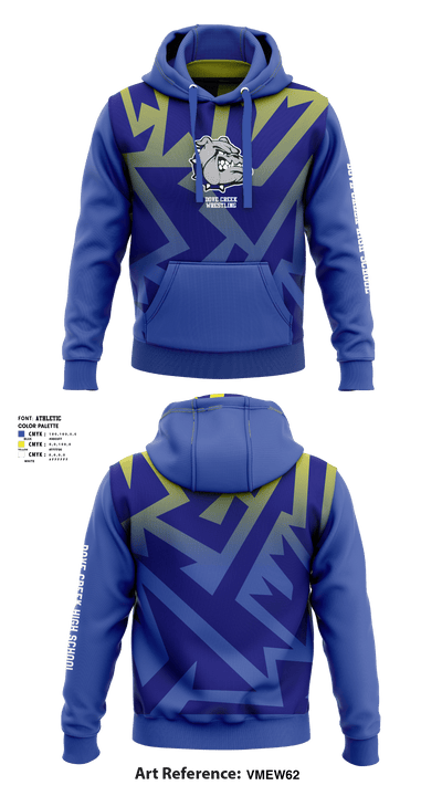 Dove Creek High School Wrestling 23009999 Hoodie - 1