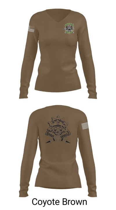 War Hogs 92830770 Women's Long Sleeve V-neck Shirt - 38