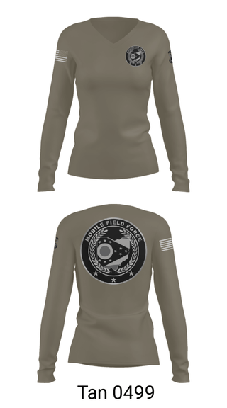 Women's Long Sleeve Vneck Shirt, , Police, Teamtime, Team time, sublimation, custom sports apparel, team uniforms, spirit wear, spiritwear, sports uniforms, custom shirts, team store, custom team store, fundraiser sports, apparel fundraiser